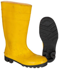 BW Gummistiefel, gelb, mit Schutzkappe, gebr.
