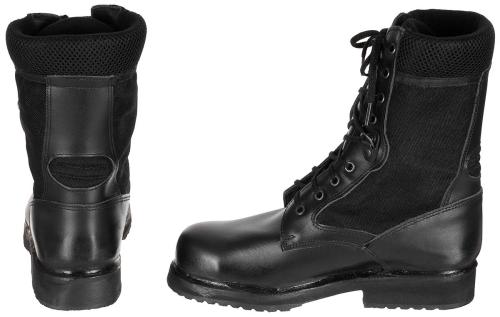 Ital. Einsatzstiefel, Sommer, schwarz, neuw.