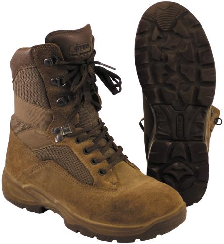 Brit. Kampfstiefel, "YDS", braun, gebr.