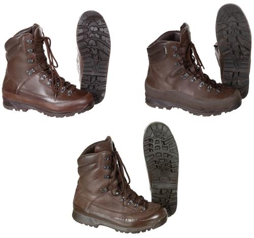 Brit. Kampfstiefel, braun, "GORE-TEX", gebr.