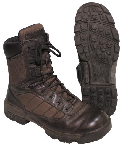 Brit. Kampfstiefel, BATES, braun, Nylon/Leder, gebr.