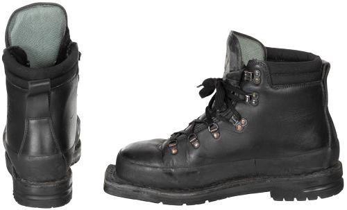 Langlaufschuhe, Leder, schwarz, gebr.