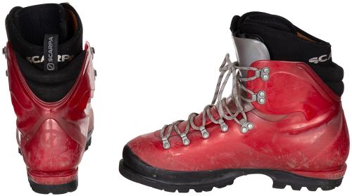 Touren Skistiefel, "SCARPA", rot, gebr.