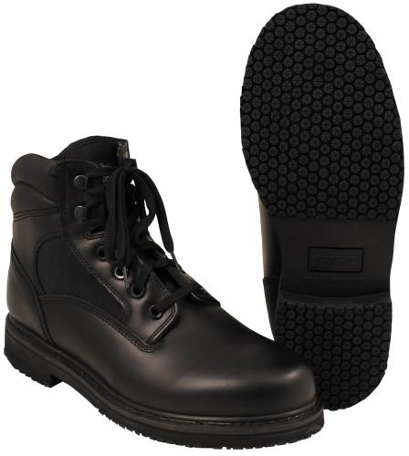 Brit. Stiefel, "Security", Leder, schwarz, neuw.