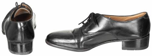 Brit. Halbschuhe, DAMEN, Leder, schwarz, gebr.