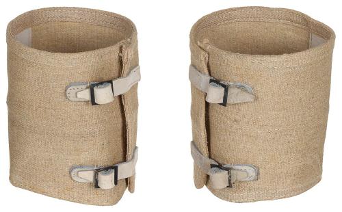 Ital. Gamaschen, khaki, Canvas, neuw.