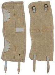Ital. Gamaschen, khaki, Canvas, neuw.