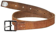 Schweiz. Hosengürtel, Leder, braun, 33 mm, gebr.