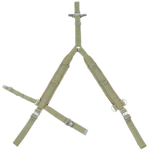Pol. Suspender, Y Typ, oliv, neuwertig
