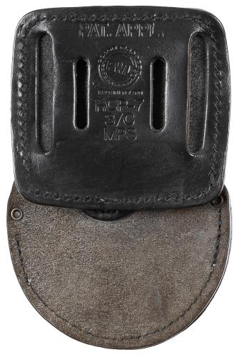 PWL Handschellenhalter, "RCP-7", Leder, gebr.