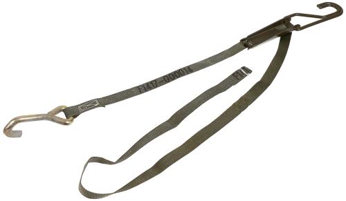 Schwed. Spanngurt, oliv, mit Metallspanner, neuw.