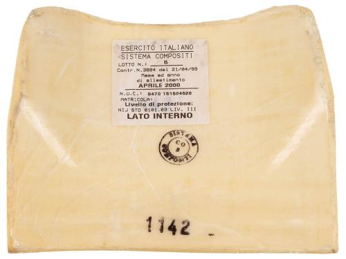 Ital. Kevlarplatte, gebr., für Kragen (EXP.BESCHRÄNK.)