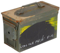 Brit. Munitionskiste, Gr .2, M2A1, Cal.50/5.56, gebr.