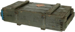 Pol. Holzkiste, gebr., Gr. innen 74 x 34 x 13 cm