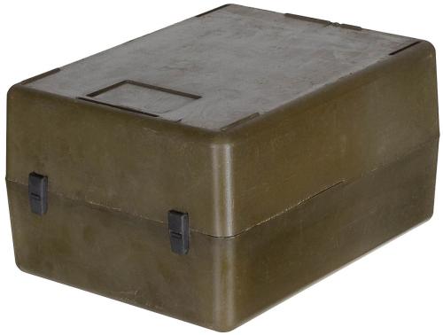 Belg. Transportbox, gebr., Kunststoff, 40 x 30 x 22 cm