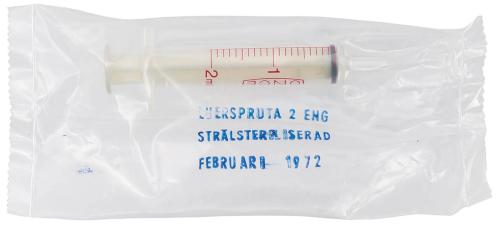 Schwed. Einmalspritze, 2 ml, 50 Stück, neuwertig