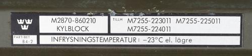 Schwed. Kühlblock, Metall, neuw., mit Lagerspuren
