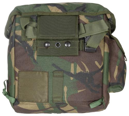 Brit. Schutzmaskentasche, DPM tarn, gebr.