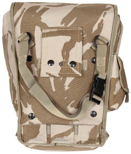 Brit. Schutzmaskentasche, DPM desert tarn, gebr.
