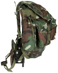 Türk. Rucksack, tarn, gebr., TOP ZUSTAND, Metallgestell