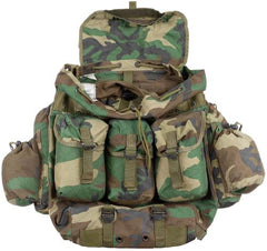 Türk. Rucksack, woodl., gebr., TOP ZUSTAND, Metallgestell