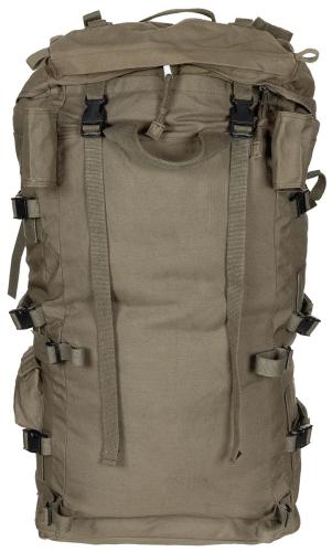 Österr. Kraxenrucksack, ohne Tragegestell, oliv, gebr.