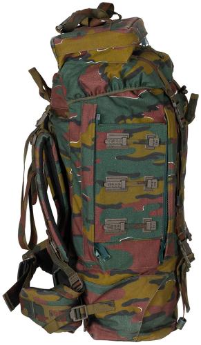 Belg. Rucksack, tarn, OHNE Seitentaschen, gebr.