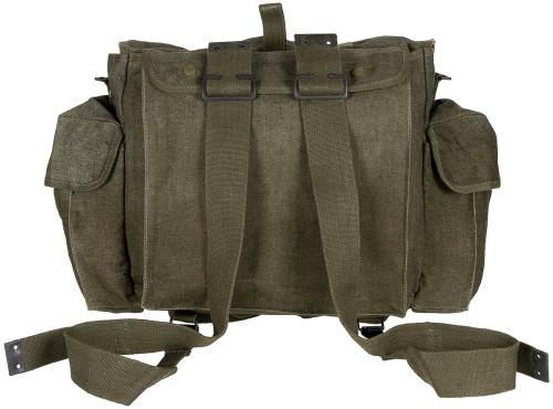 Belg. Rucksack, "Kongo", Canvas, oliv, gebr.