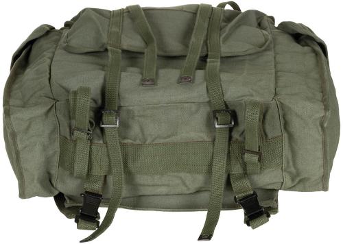 Belg. Rucksack, Canvas, oliv, gebr., TOP ZUSTAND
