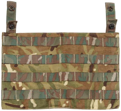 Brit. Frontplatte, mit Klett, Osprey MK IV, MTP tarn, gebr.