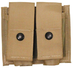 US Patronentasche, "MOLLE", doppel, 3 Fb.desert, neuw.