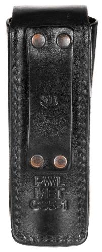 Verteidigungsspray-Etui, Leder, gebr.