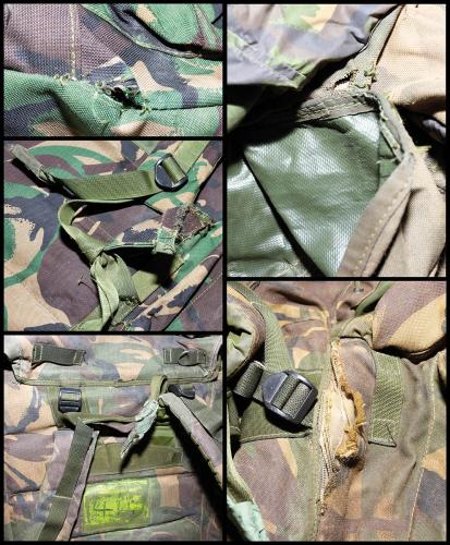 Brit. Rucksäcke, Taschen, div. Modelle, DPM, "DEFEKT"