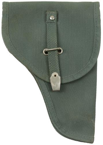 Ital. Pistolenholster, Canvas, Typ II, gebr.