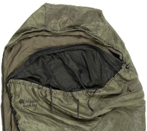 Brit. Schlafsack, Snugpak, "Jungle Bag" oliv, gebr.