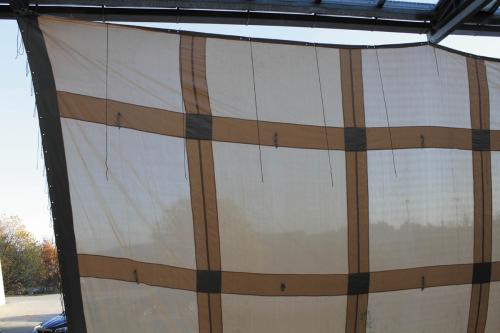 Brit. Sonnensegel, sand, 11,5 x 9,95 m, neuw.
