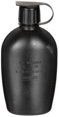 Holl. Plastikfeldflasche, "AVON", 1 l, schwarz, gebr.