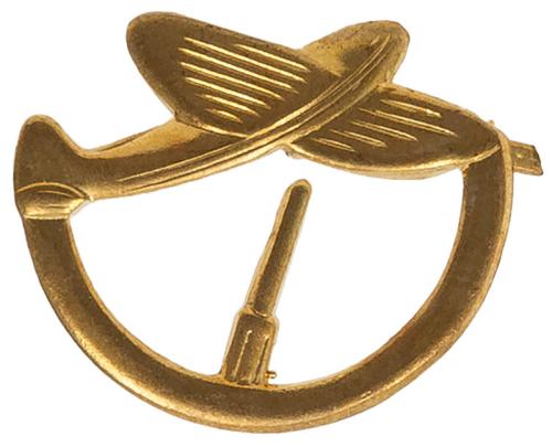CZ/SK Abzeichen, gold, "Luftwaffe", neuw.