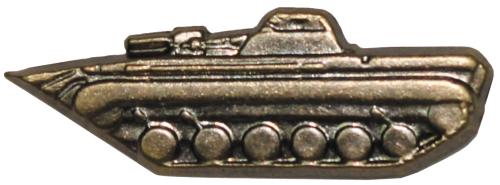 CZ/SK Metallabzeichen, bronze, "Panzer", neuw.