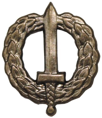 CZ/SK Metallabzeichen, bronze, "Schütze", neuw.