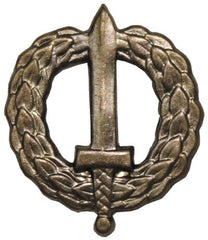 CZ/SK Metallabzeichen, bronze, "Schütze", neuw.