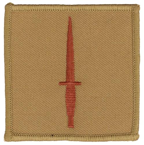 Brit. Stickabzeichen, khaki, "ROYAL NAVY COMMANDO", neuw.
