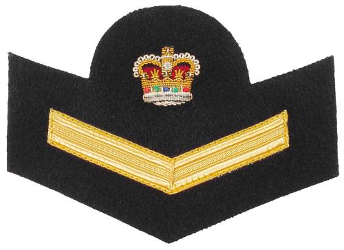 Brit. Stickabzeichen, neuw., "Class Leader - Navy Trainees"