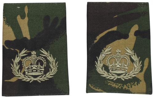 Brit. Schulterklappen, DPM, 10 Paar, RQMS QMSI, neuw.