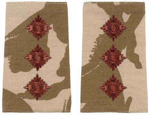 Brit. Schulterklappen, desert, 10 Paar, CAPTAIN, neuw.