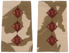 Brit. Schulterklappen, desert, 10 Paar, CAPTAIN, neuw.