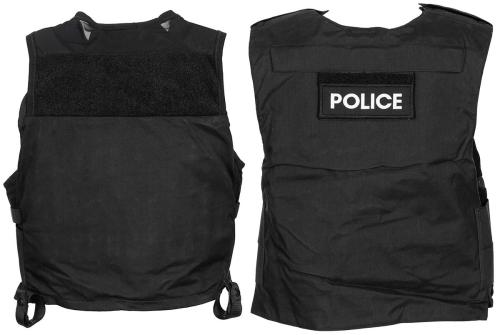 Brit. Body-Armour, Typ I, schwarz, OHNE Einlage, gebr.