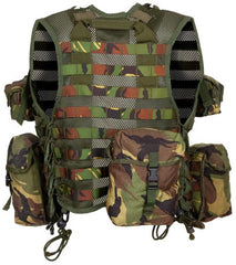 Holl. Gefechtsweste, Modular, NL tarn, 9 div. Taschen, gebr.