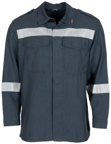 Österr. Feuerwehrbluse, blau, gebr.