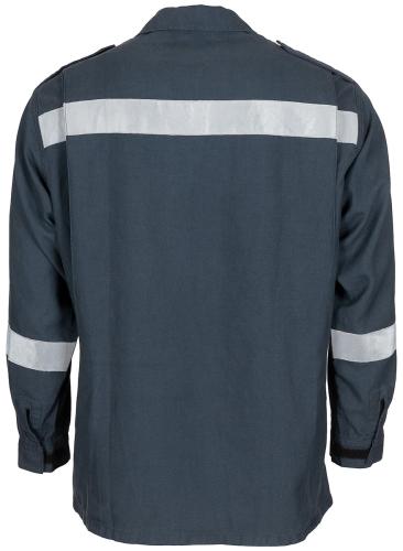 Österr. Feuerwehrbluse, blau, gebr.